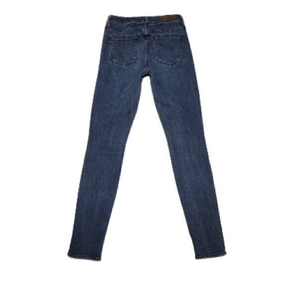 Parker Smith Mid-Rise Distressed Ripped Knee Skinny Jeans - Picture 4 of 7